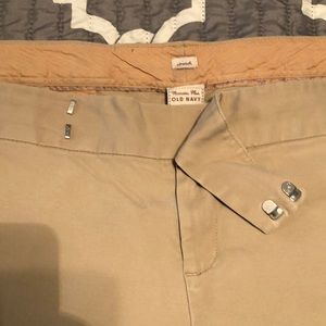 Khaki pants, 22, low rise, trendy